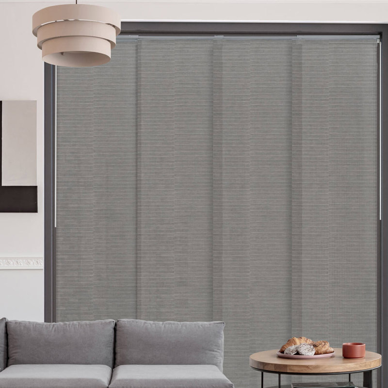 Symple Stuff Deluxe Adjustable Sliding Panel Track Blind 45.8" 86" W X